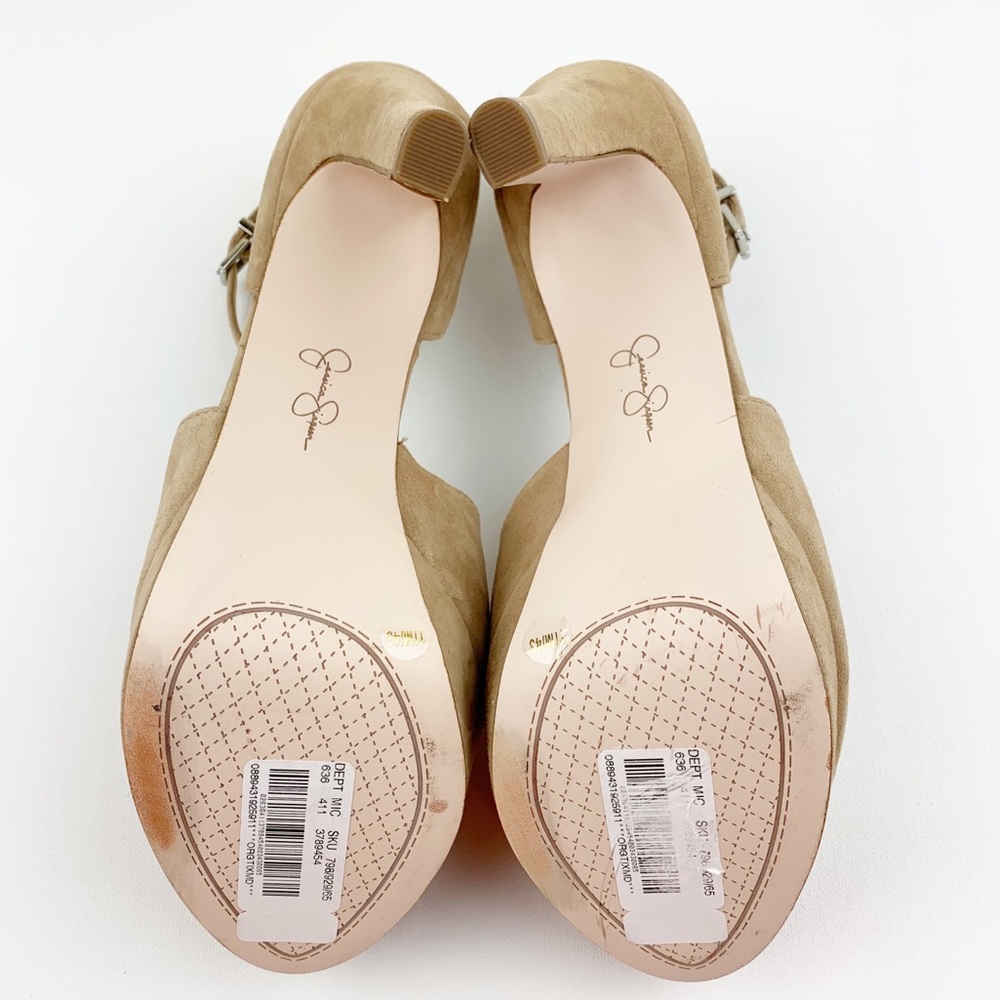 Jessica Simpson Sand Suede BRIYA Platform Heels - Picture 6 of 8